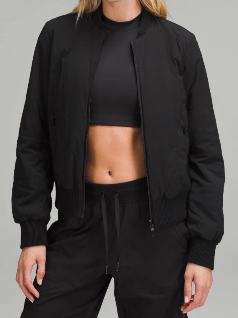 lululemon athletica Black Women's Bomber Jacket